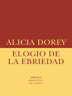 cover image of Elogio de la ebriedad